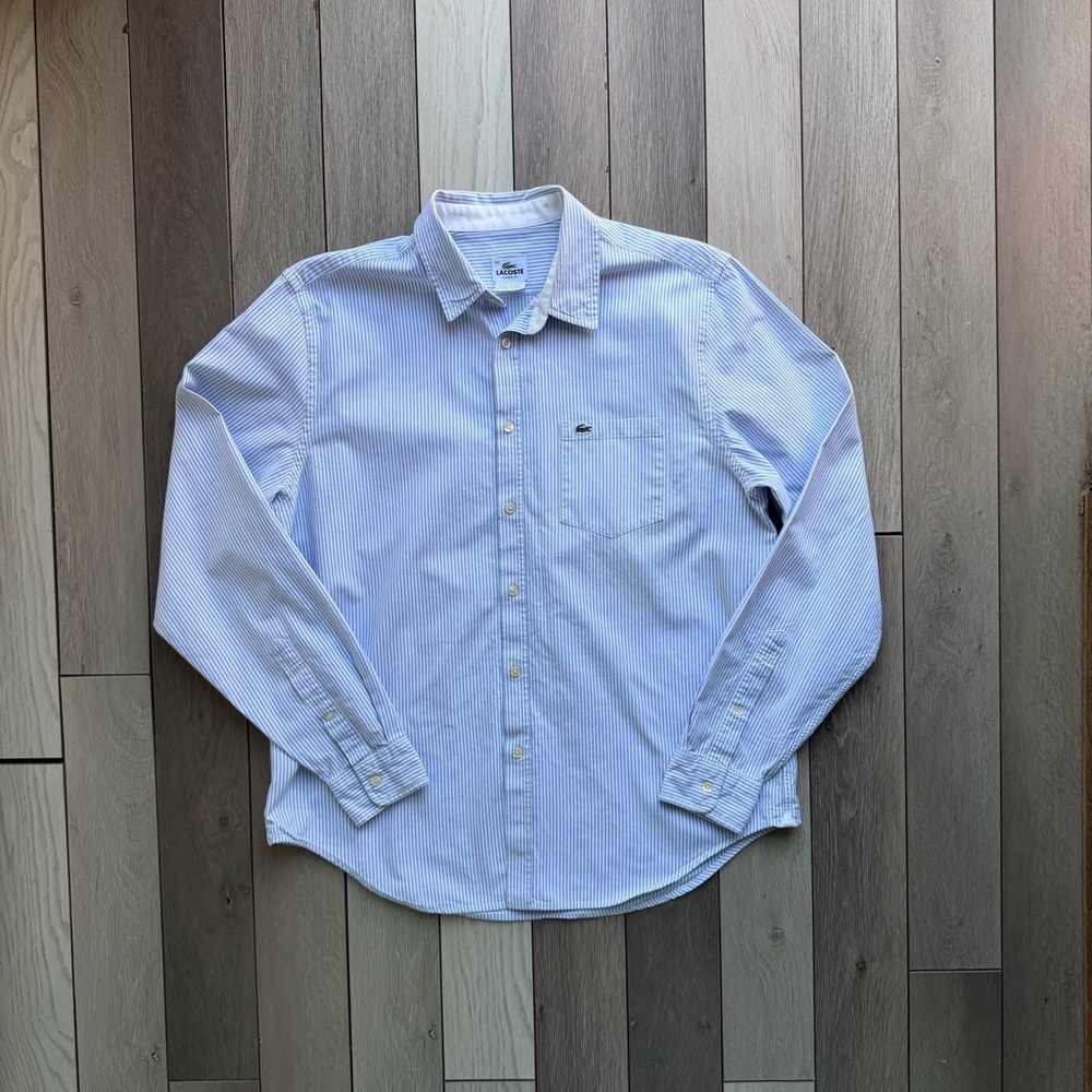 Lacoste Men's Regular Fit Striped Cotton Shirt